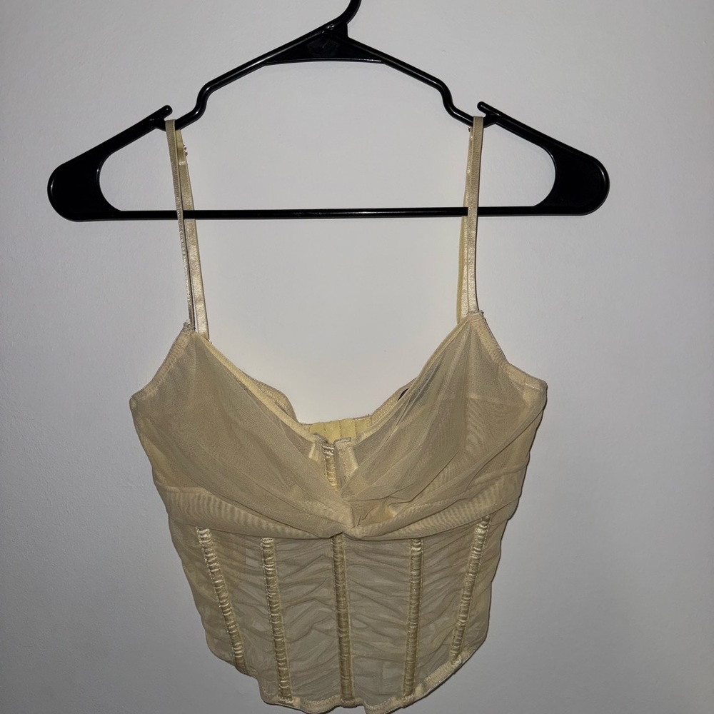 Urban Outfitters Cream Crop Top